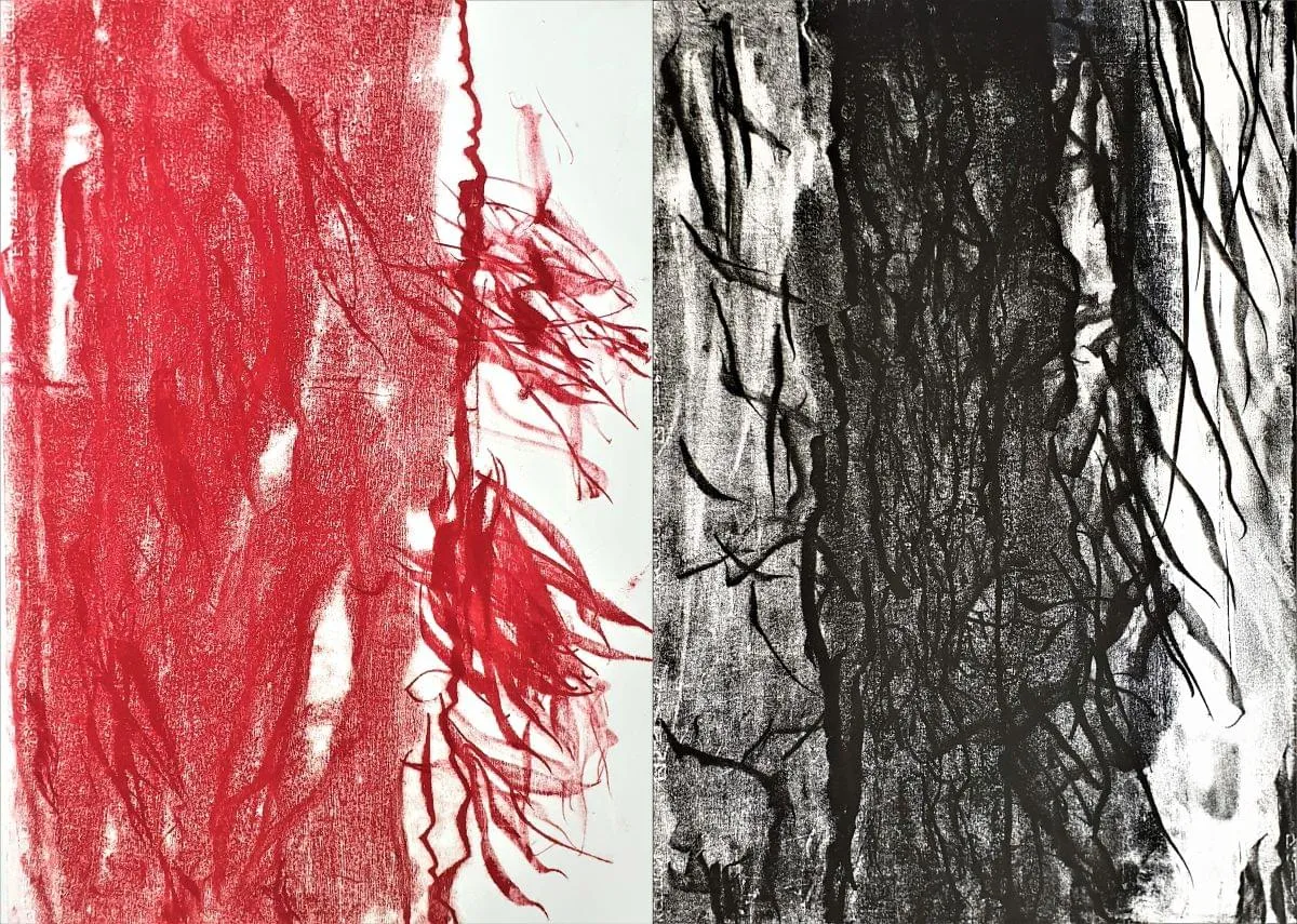 Wendy Stokes_Guardians of Place 2022_woodblock_2 of 12 panels 100cmx70cm each 