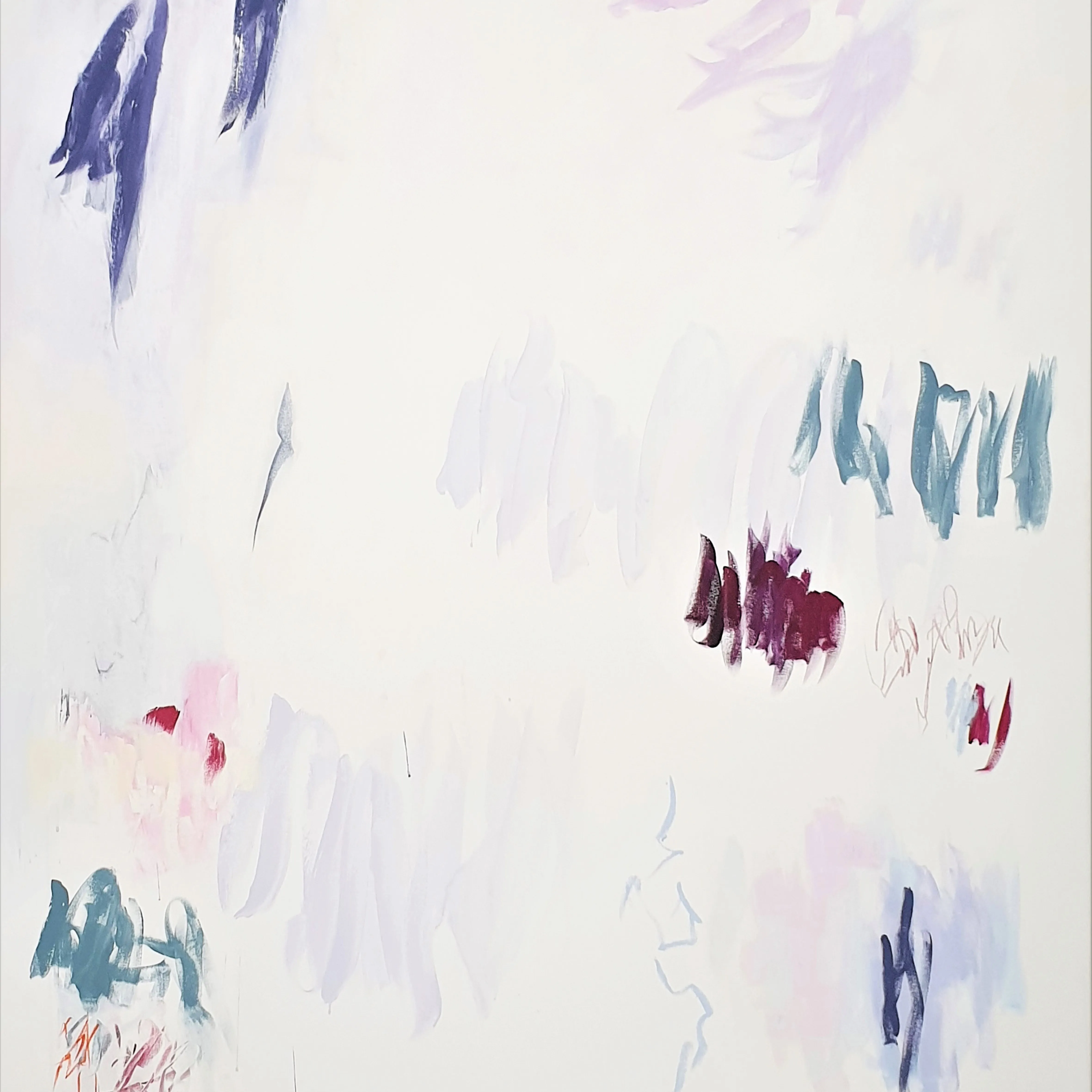 1b.Wendy Stokes_Flower in the Wind II panel 2_acrylic oilstick and progresso on canvas 183cm x152cm