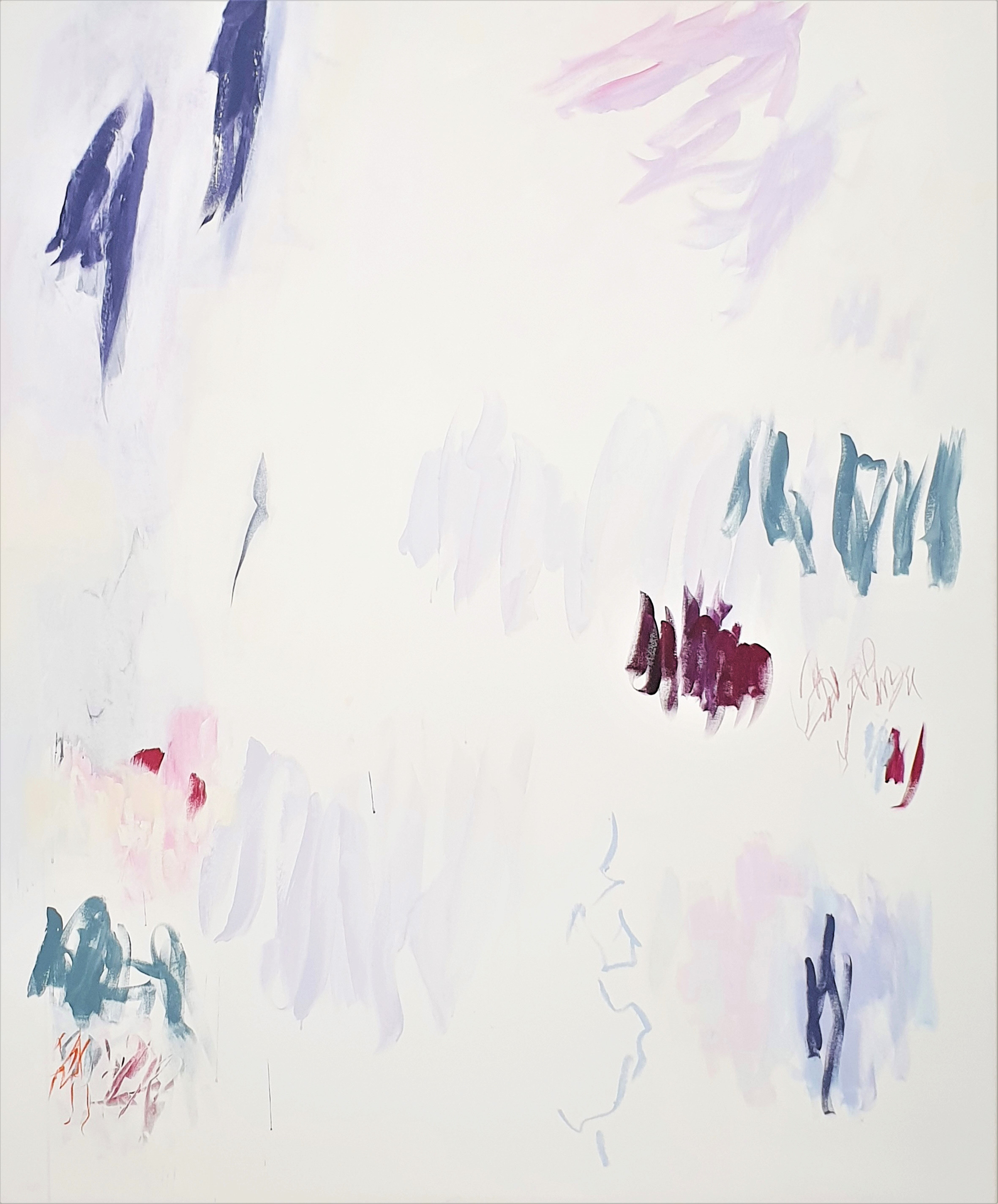 1b.Wendy Stokes_Flower in the Wind II panel 2_acrylic oilstick and progresso on canvas 183cm x152cm